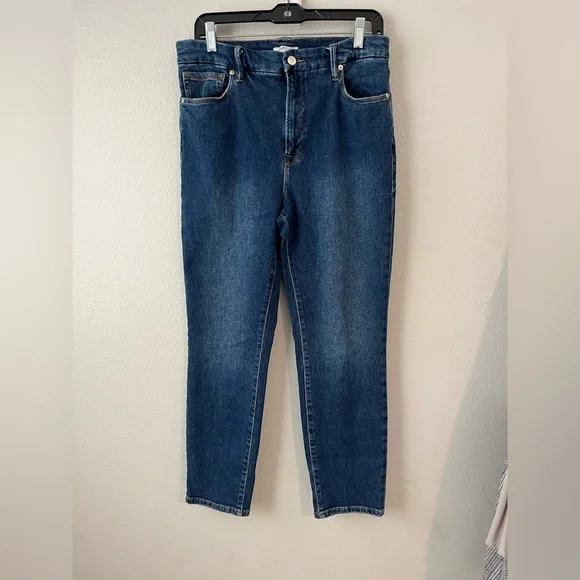 Good American High Rise Blue Jeans - Picture 1 of 9